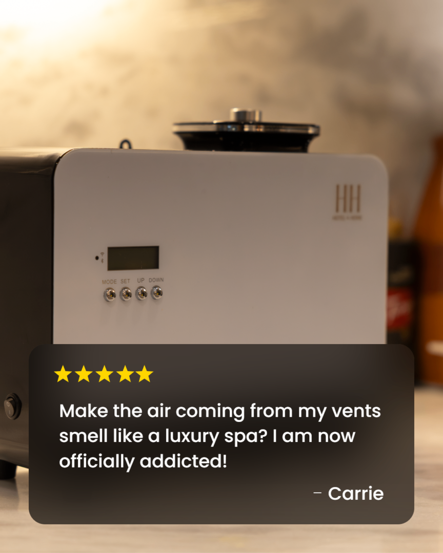 Nexus cold-air diffuser with a user review as a caption